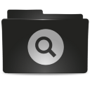 Folder Black Search Icon 128x128 png